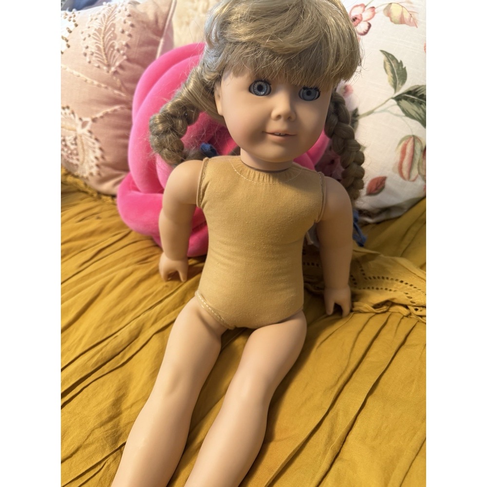 American Girl Kirsten Larson Doll Vintage Pleasant Company Blonde Hair Blue Eyes